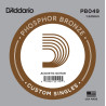 D'Addario PB049 Phosphor Bronze Wound Acoustic Guitar Single String, .049 PB049 D'Addario $3.09