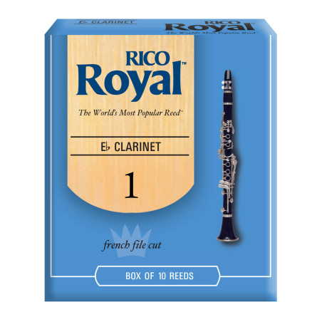 Rico Royal Eb Clarinet Reeds, Strength 1.0, 10-pack RBB1010 D'Addario Woodwinds $26.53