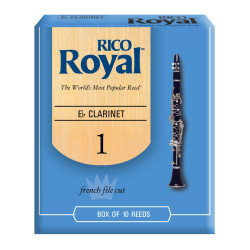 Rico Royal Eb Clarinet Reeds, Strength 1.0, 10-pack RBB1010 D'Addario Woodwinds $26.53