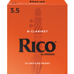 Rico Bb Clarinet Reeds, Strength 3.5, 10-pack RCA1035 D'Addario Woodwinds $17.22