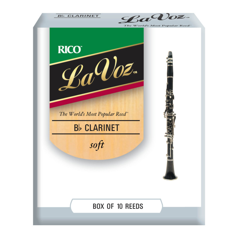 La Voz Bb Clarinet Reeds, Strength Soft, 10-pack RCC10SF D'Addario Woodwinds $21.40
