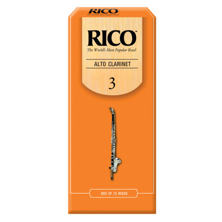 Rico Alto Clarinet Reeds, Strength 3.0, 25-pack RDA2530 D'Addario Woodwinds $56.78