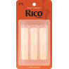 Rico Bass Clarinet Reeds, Strength 2.5, 3-pack REA0325 D'Addario Woodwinds $12.04