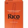 Rico Contrabass Clarinet Reeds, Strength 1.5, 10-pack RFA1015 D'Addario Woodwinds $56.15