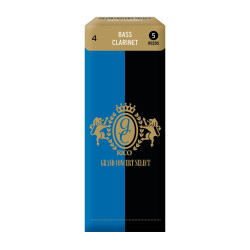 Rico Grand Concert Select Bass Clarinet Reeds, Strength 4.0, 5-pack RGB05SCL400 D'Addario Woodwinds $23.48