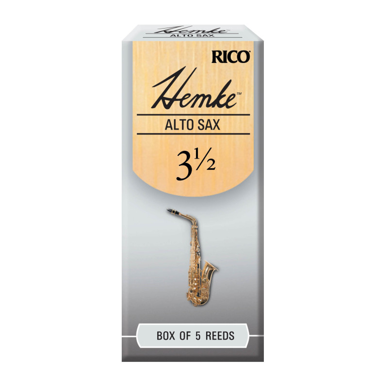 Hemke Alto Sax Reeds, Strength 3.5, 5-pack RHKP5ASX350 D'Addario Woodwinds $15.75