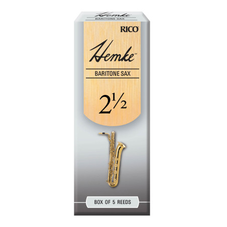 Hemke Baritone Sax Reeds, Strength 2.5, 5-pack RHKP5BSX250 D'Addario Woodwinds $27.34