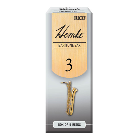 Hemke Baritone Sax Reeds, Strength 3.0, 5-pack RHKP5BSX300 D'Addario Woodwinds $27.34