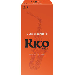 Rico Alto Sax Reeds, Strength 2.5, 25-pack RJA2525 D'Addario Woodwinds $58.36