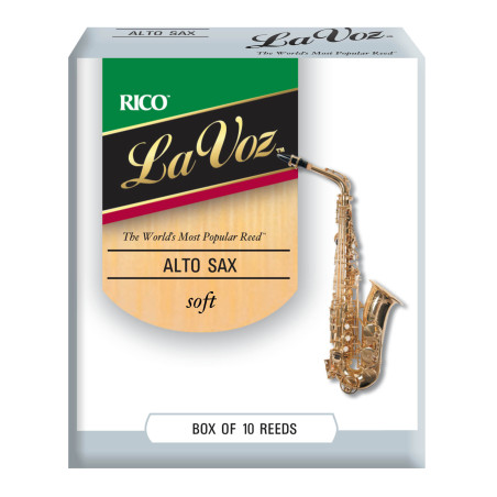 La Voz Alto Sax Reeds, Strength Soft, 10-pack RJC10SF D'Addario Woodwinds $30.31