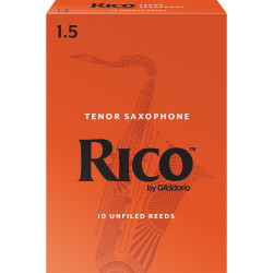 Rico Tenor Sax Reeds, Strength 1.5, 10-pack RKA1015 D'Addario Woodwinds $32.34