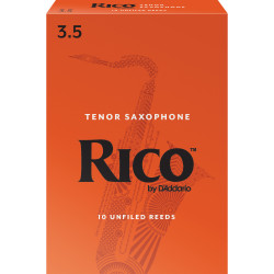 Rico Tenor Sax Reeds, Strength 3.5, 10-pack RKA1035 D'Addario Woodwinds $32.34