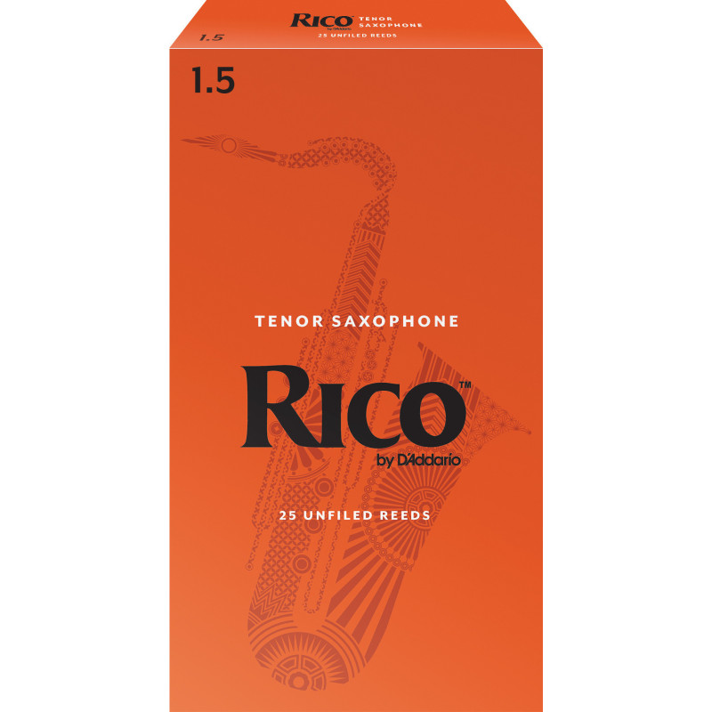 Rico Tenor Sax Reeds, Strength 1.5, 25-pack RKA2515 D'Addario Woodwinds $77.82