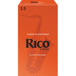 Rico Tenor Sax Reeds, Strength 2.5, 25-pack RKA2525 D'Addario Woodwinds $77.82