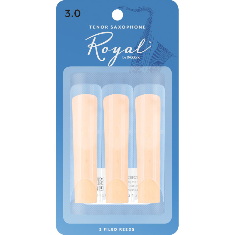 Rico Tenor Sax Reeds, Strength 3.0, 3-pack RKB0330 D'Addario Woodwinds $12.78