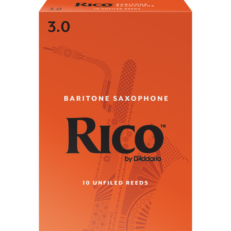 Rico Baritone Sax Reeds, Strength 3.0, 10-pack RLA1030 D'Addario Woodwinds $50.99