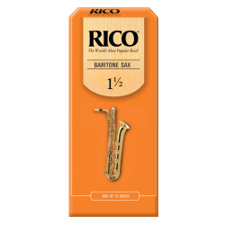 Rico Baritone Sax Reeds, Strength 1.5, 25-pack RLA2515 D'Addario Woodwinds $93.59