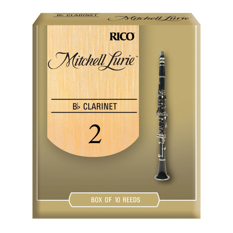 Mitchell Lurie Bb Clarinet Reeds, Strength 2.0, 10-pack RML10BCL200 D'Addario Woodwinds $21.69