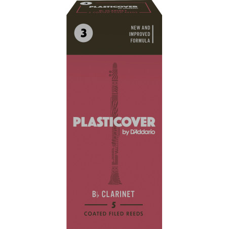 Rico Plasticover Bb Clarinet Reeds, Strength 3.0, 5-pack RRP05BCL300 D'Addario Woodwinds $18.88