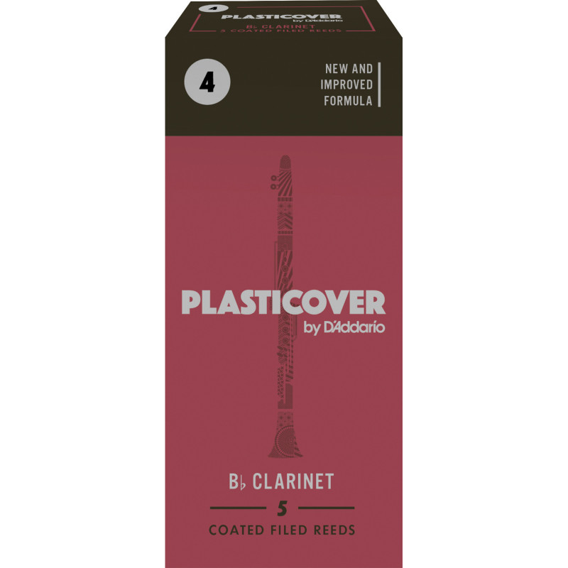 Rico Plasticover Bb Clarinet Reeds, Strength 4.0, 5-pack RRP05BCL400 D'Addario Woodwinds $18.88