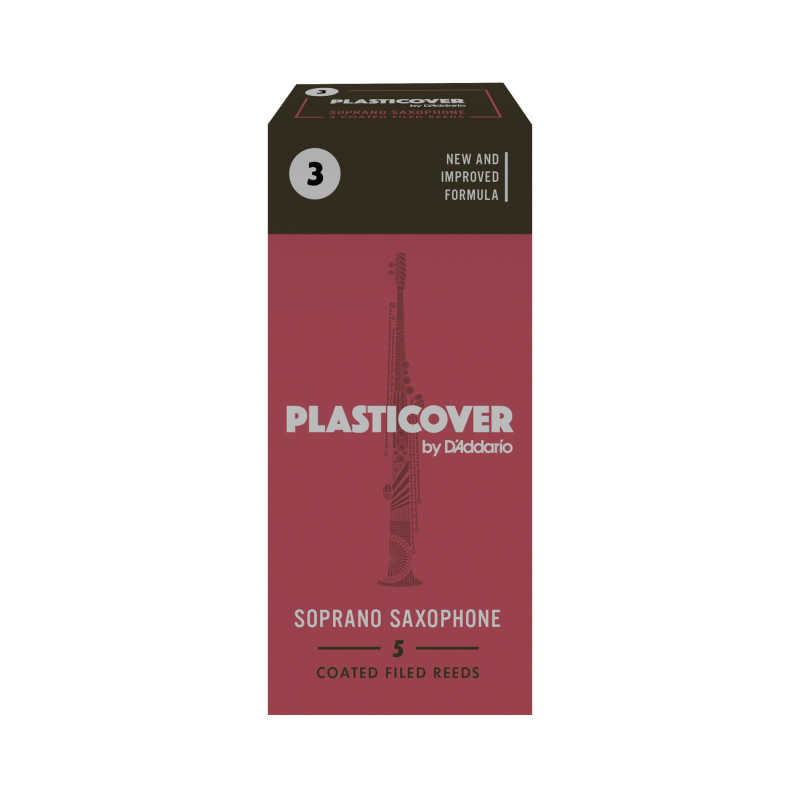 Rico Plasticover Soprano Sax Reeds, Strength 3.0, 5-pack RRP05SSX300 D'Addario Woodwinds $21.53