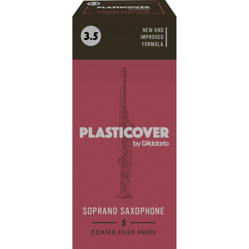 Rico Plasticover Soprano Sax Reeds, Strength 3.5, 5-pack RRP05SSX350 D'Addario Woodwinds $21.53
