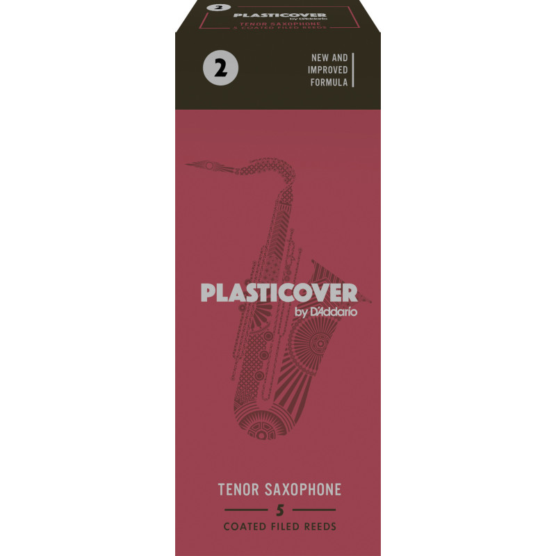 Rico Plasticover Tenor Sax Reeds, Strength 2.0, 5-pack RRP05TSX200 D'Addario Woodwinds $30.47