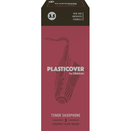 Rico Plasticover Tenor Sax Reeds, Strength 3.5, 5-pack RRP05TSX350 D'Addario Woodwinds $30.47