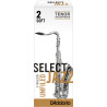 Rico Select Jazz Tenor Sax Reeds, Unfiled, Strength 2 Strength Soft 5-pack RRS05TSX2S D'Addario Woodwinds $24.97