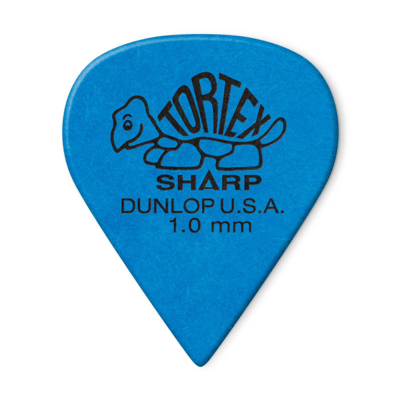 DUNLOP 412R-100 BLUE 1.00MM TORTEX® SHARP GUITAR PICK (unité) 412R-100-u Dunlop $0.75