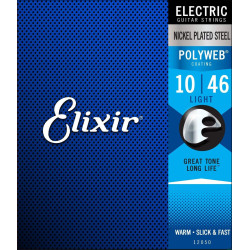 Elixir 12050 Light Electric Nickel Plated Steel With Polyweb Coating 12050 ELIXIR $15.99