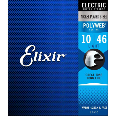 Elixir 12050 Light Electric Nickel Plated Steel With Polyweb Coating 12050 ELIXIR $15.99