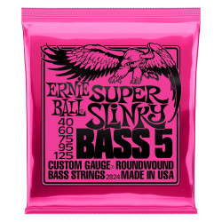 Ernie Ball BASS SUPER SLINK 5 STRING 40-125 2824EB Ernie Ball $34.19