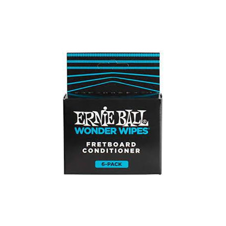 Ernie Ball - Wonder Wipes-Fretboard Conditioner - 6-Pack 4276EB Ernie Ball Accessories $2.34