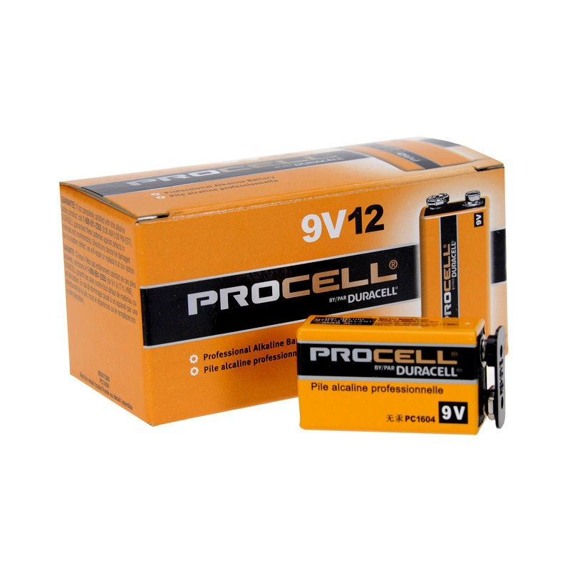 Procell Alcaline 9v 12 PC1604 Duracell $30.00