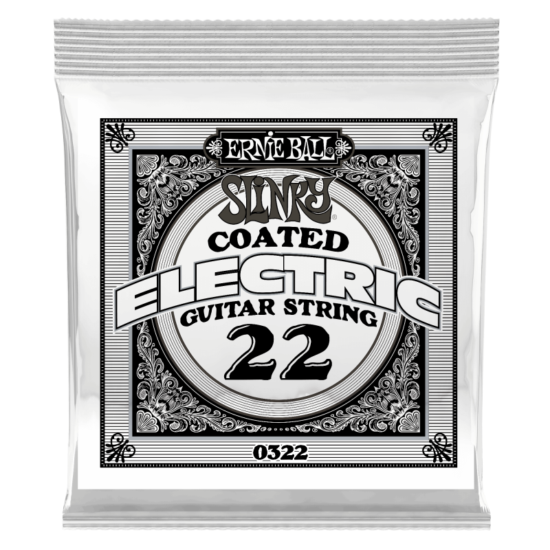 Ernie Ball COATED NICKEL ELECT SINGLE-022W 