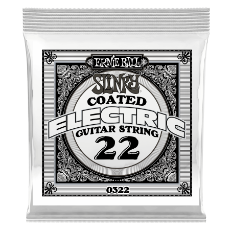 Ernie Ball COATED NICKEL ELECT SINGLE-022W 