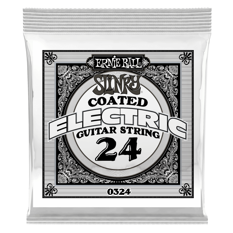 Ernie Ball COATED NICKEL ELECT SINGLE-024W