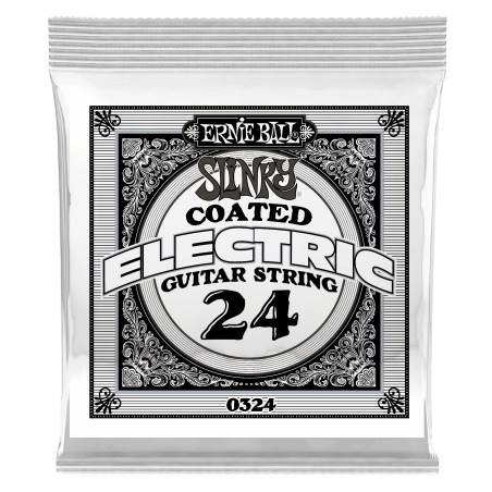 Ernie Ball COATED NICKEL ELECT SINGLE-024W