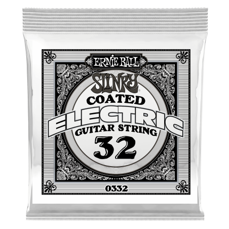 Ernie Ball COATED NICKEL ELECT SINGLE-032W 