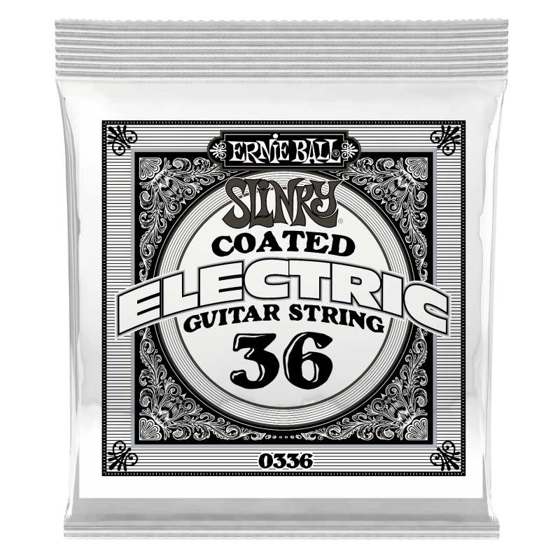 Ernie Ball COATED NICKEL ELECT SINGLE-036W 