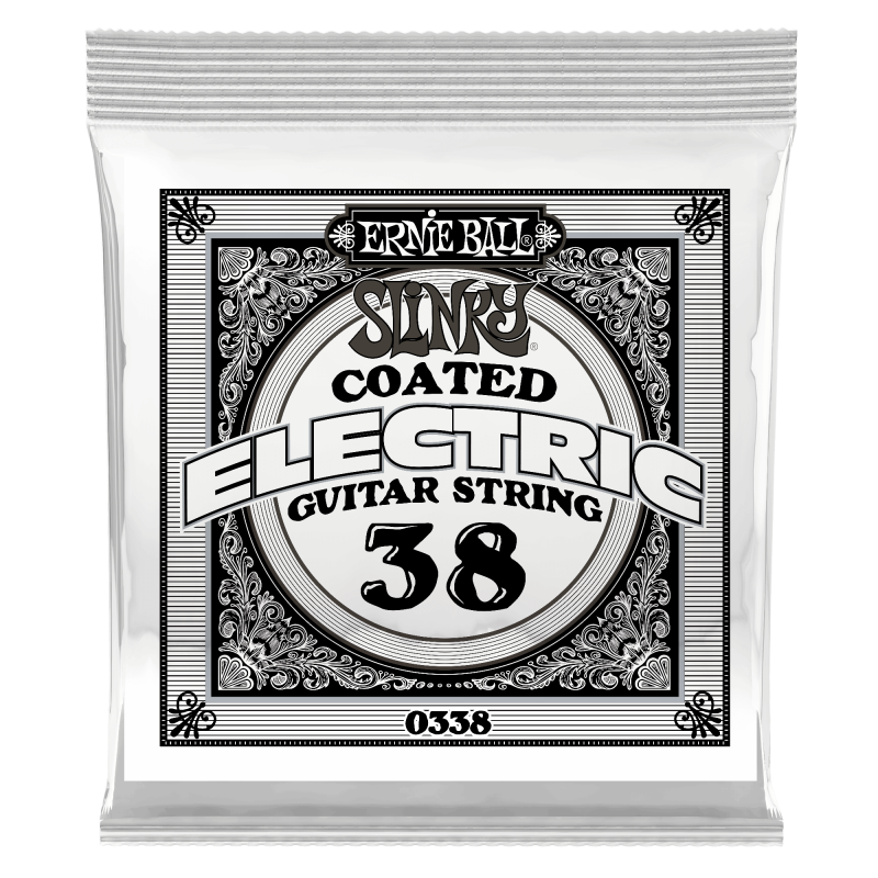 Ernie Ball COATED NICKEL ELECT SINGLE-038W