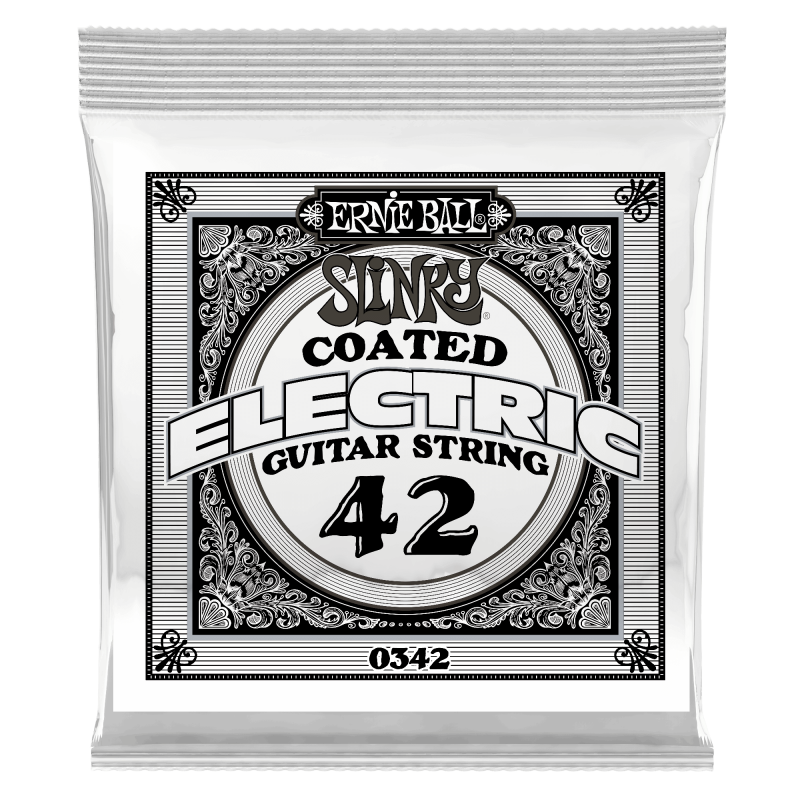 Ernie Ball COATED NICKEL ELECT SINGLE-042W 