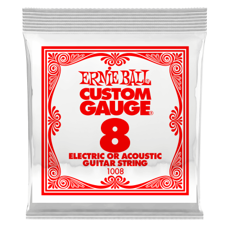 Ernie Ball PLAIN STEEL SINGLE-008P