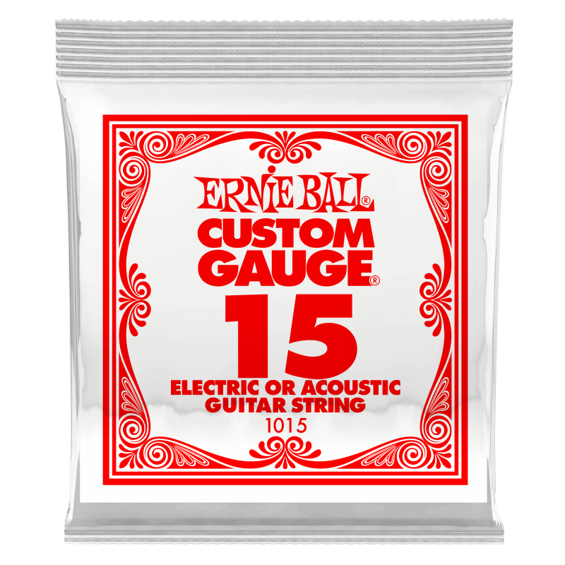 Ernie Ball PLAIN STEEL SINGLE-015P         