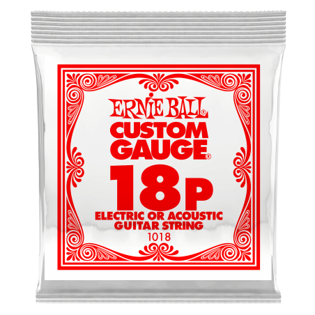 Ernie Ball PLAIN STEEL SINGLE-018P