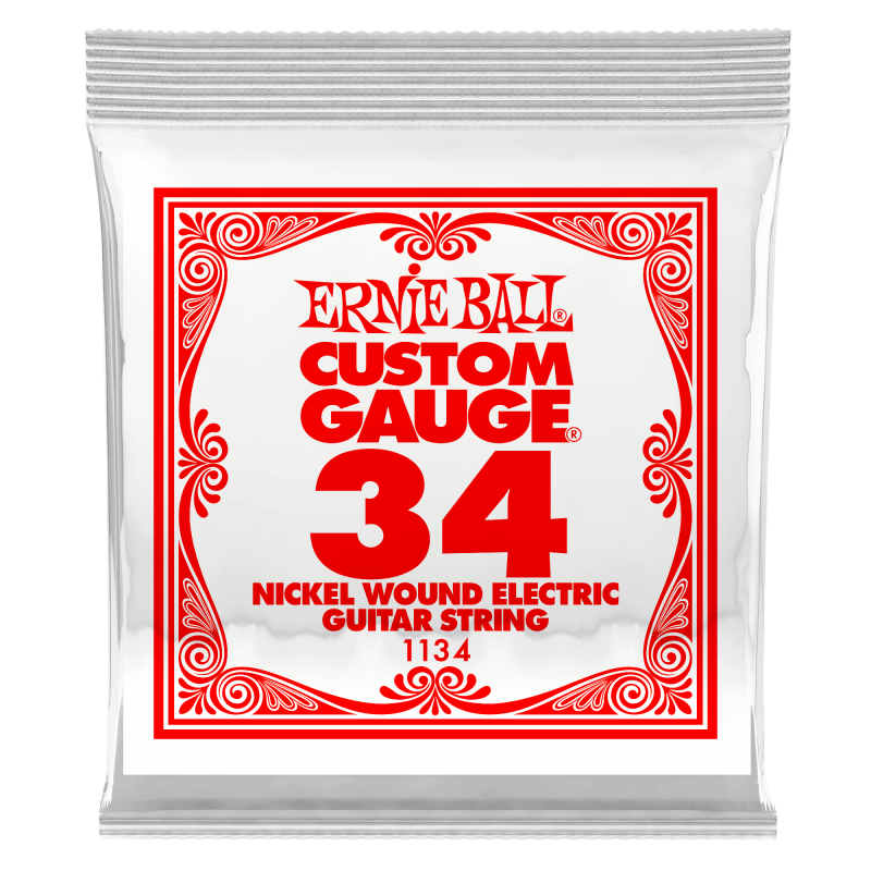 Ernie Ball NICKEL WOUND SINGLE-034W        