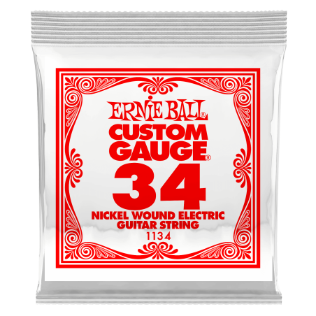 Ernie Ball NICKEL WOUND SINGLE-034W        