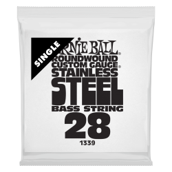 Ernie Ball STAINLESS STEEL BASS SNGL-028W