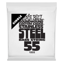 Ernie Ball STAINLESS STEEL BASS Single-055W  